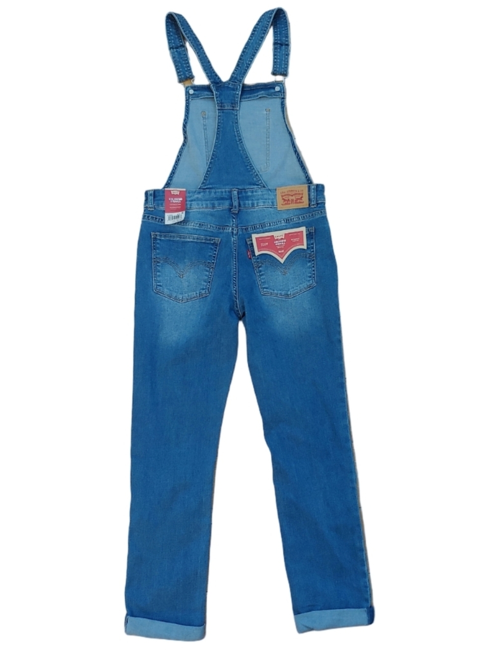 Levi's Blue Classic Denim Girl's Overalls Size 14 NWT - Picture 3 of 15